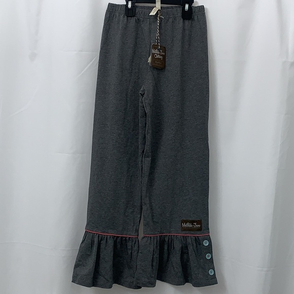 Girls Matilda Jane Gray Ruffle Pants Size 10 NEW WITH TAGS - Picture 2 of 7